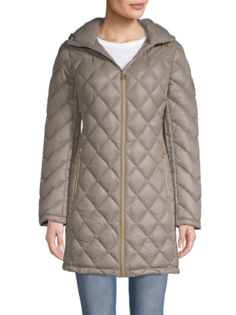 michael by michael kors packable down fill 125619|Michael Kors down filled coat.